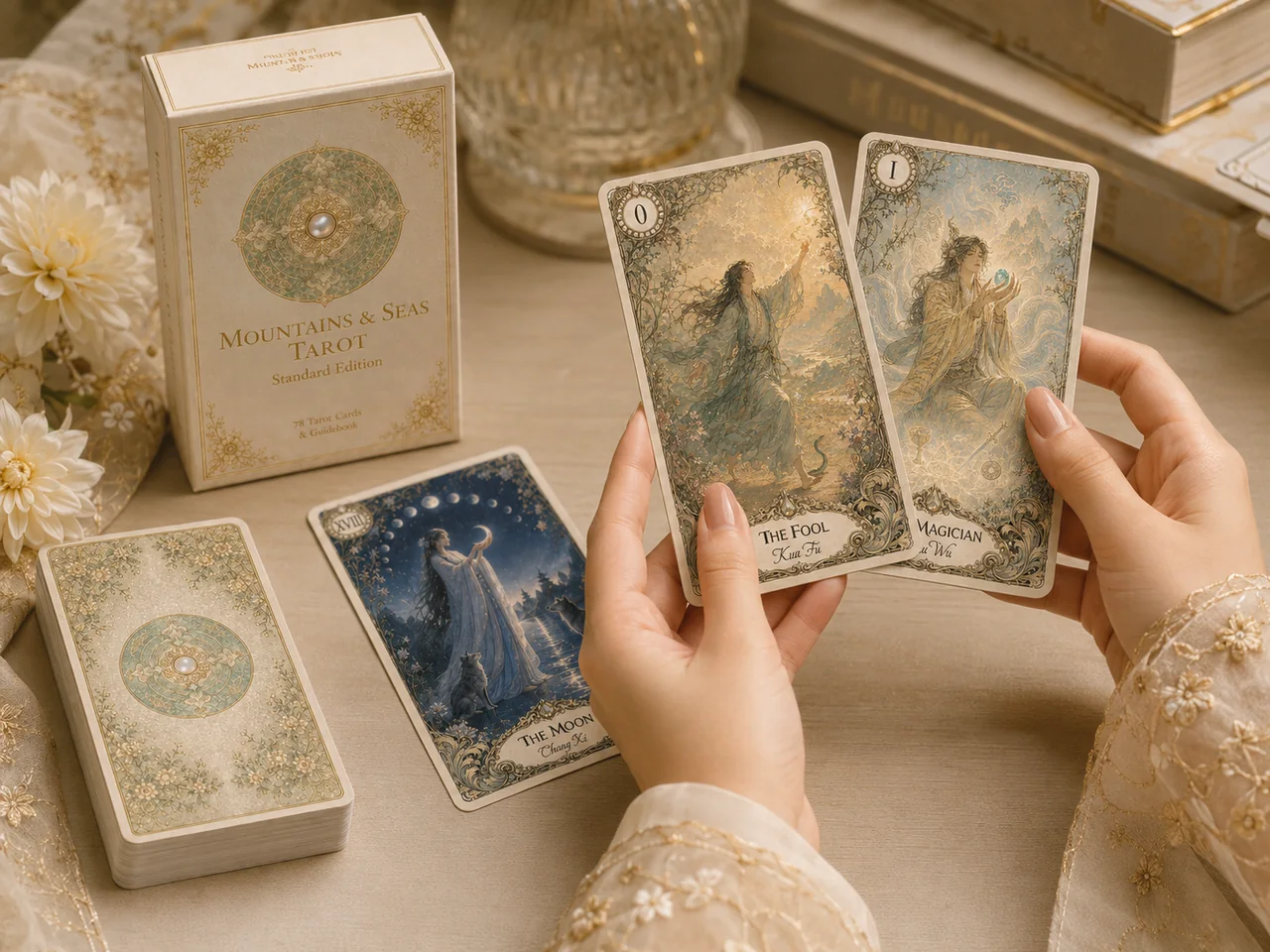 Building a tarot deck from the Mountains and Seas, Laba Wisdom journal